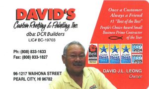 David's Roofing & Painting Inc. Honolulu