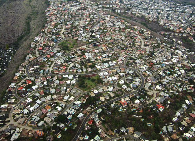 Aerial image of the WIRCA community